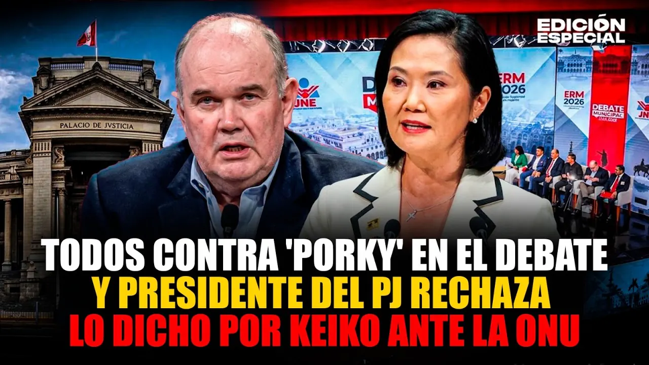 Reproducir: #EnVivo Rafael López Aliaga es atacado por Samuel Daza de Fuerza Popular en último debate municipal