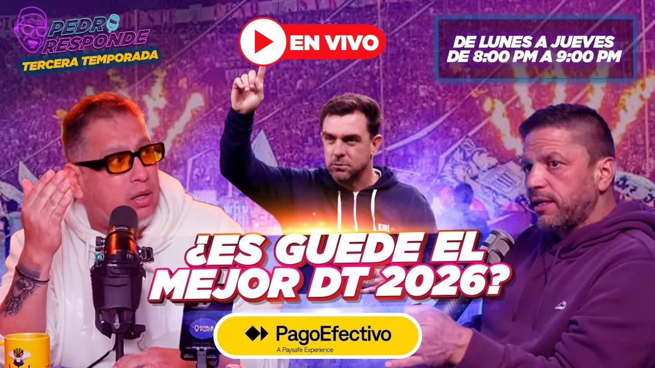 Reproducir: ¿ES PABLO GUEDE EL MEJOR DT DE LO QUE VA DEL 2026? ¡PEDRO RESPONDE EN VIVO!  |#PedroResponde