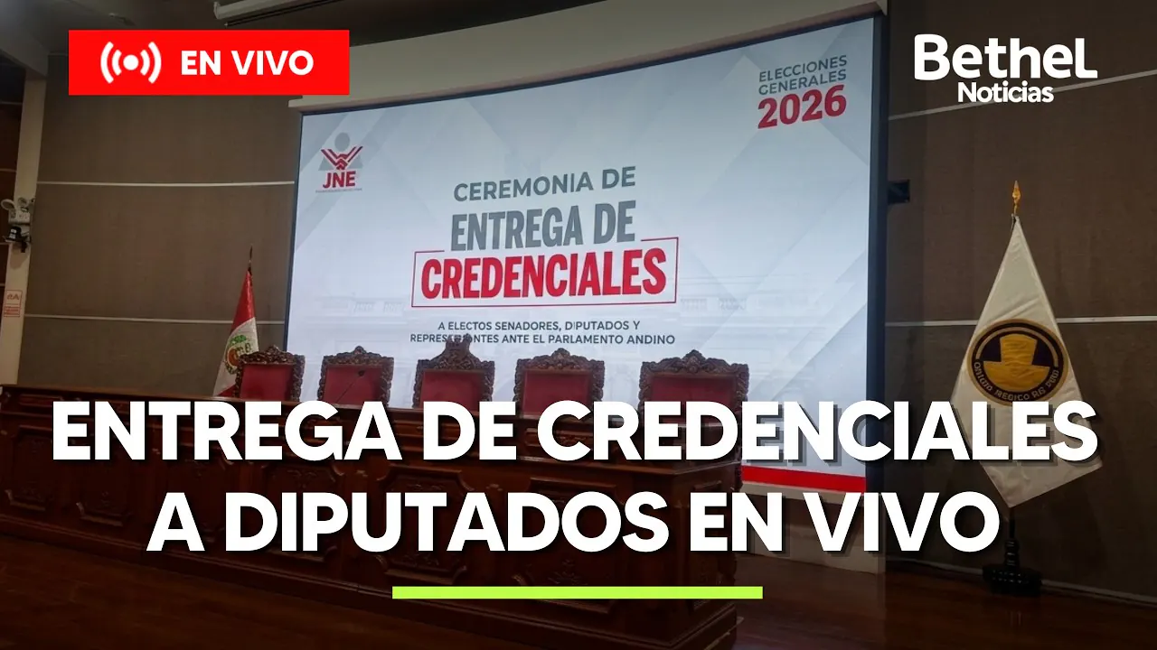 Reproducir: JNE EN VIVO: ENTREGA DE CREDENCIALES A SENADORES Y PARLAMENTARIOS ANDINOS