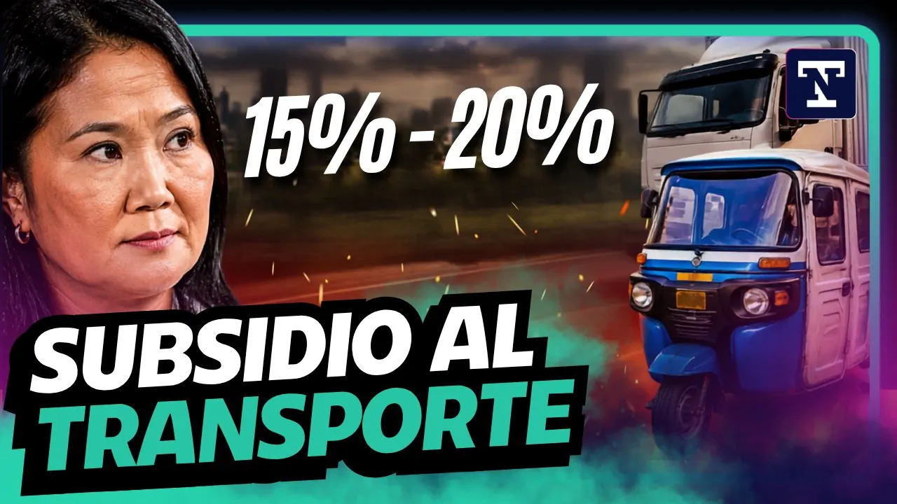 Reproducir: KEIKO ANUNCIA SUBSIDIO PARA TRANSPORTISTAS: 15% AL 20% : ¿QUÉ IMPACTO TENDRÁ? | TRIVU NOTICIAS