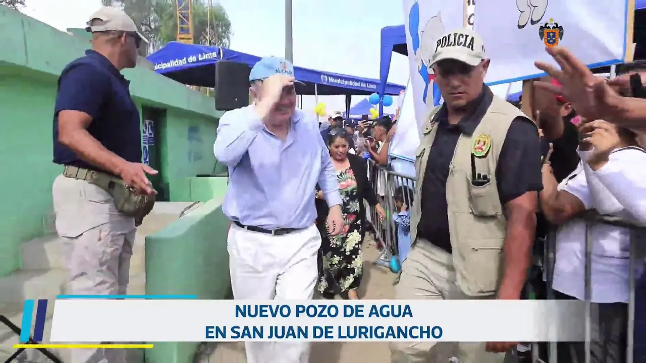 Reproducir: Colocación de la primera piedra para pozos de agua en San Juan de Lurigancho. 1 de abril.