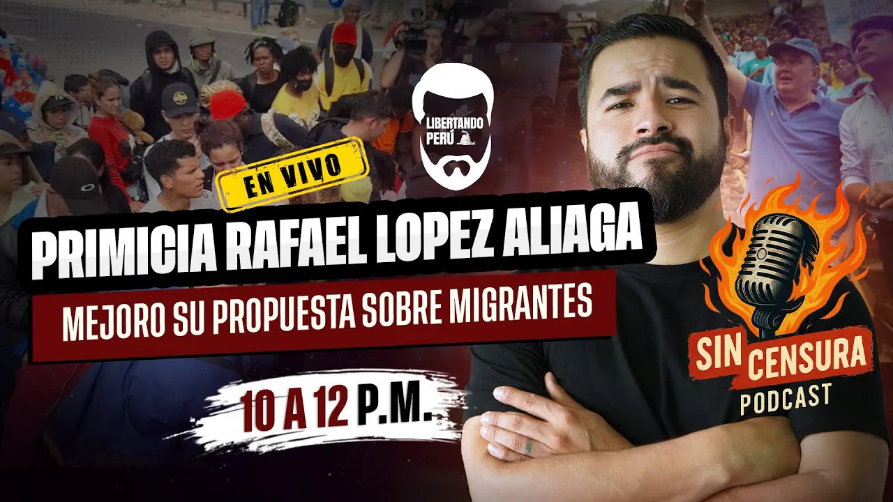 Reproducir: PRIMICIA: RAFAEL LOPEZ ALIAGA MEJORO SU PROPUESTA SOBRE MIGRANTES INDOCUMENTADOS