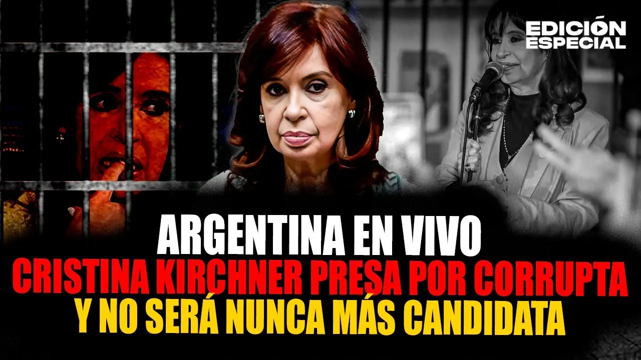 Reproducir: #EnVivo Cristina Kirchner irá presa por corrupta y no podrá ser nunca más candidata
