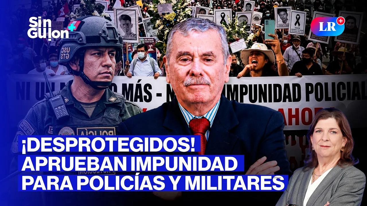 Reproducir: IMPUNIDAD A POLICÍAS Y MILITARES ¡PROMULGADA! ROSPIGLIOSI GANÓ | SIN GUION CON ROSA MARÍA PALACIOS