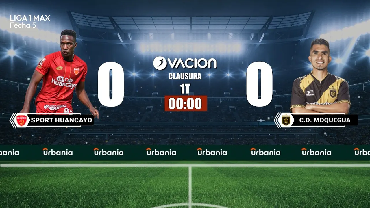 Reproducir: SPORT HUANCAYO VS CD MOQUEGUA por RADIO OVACION 🔴 #ENVIVO | LIGA 1 MAX