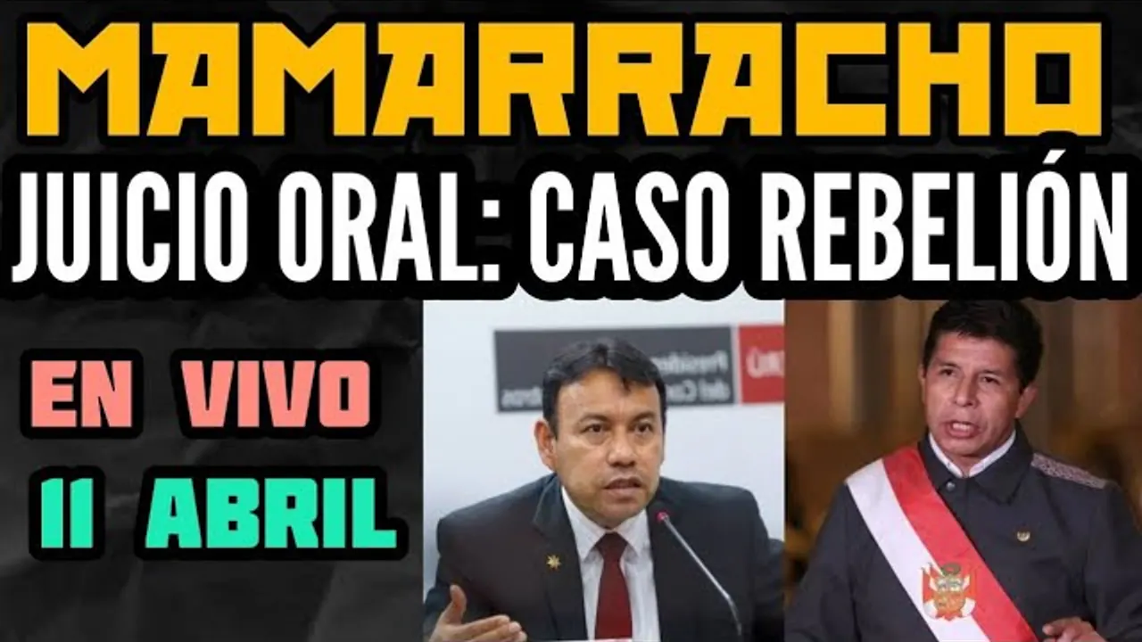 Reproducir: JUICIO ORAL CONTRA EL PRESIDENTE CASTILLO / CASO REBELIÓN / EN VIVO - 11 ABRIL