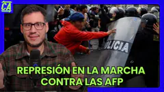 REPRESIÓN EN LA MARCHA CONTRA LAS AFP - CONTRAATAQUE 14/09