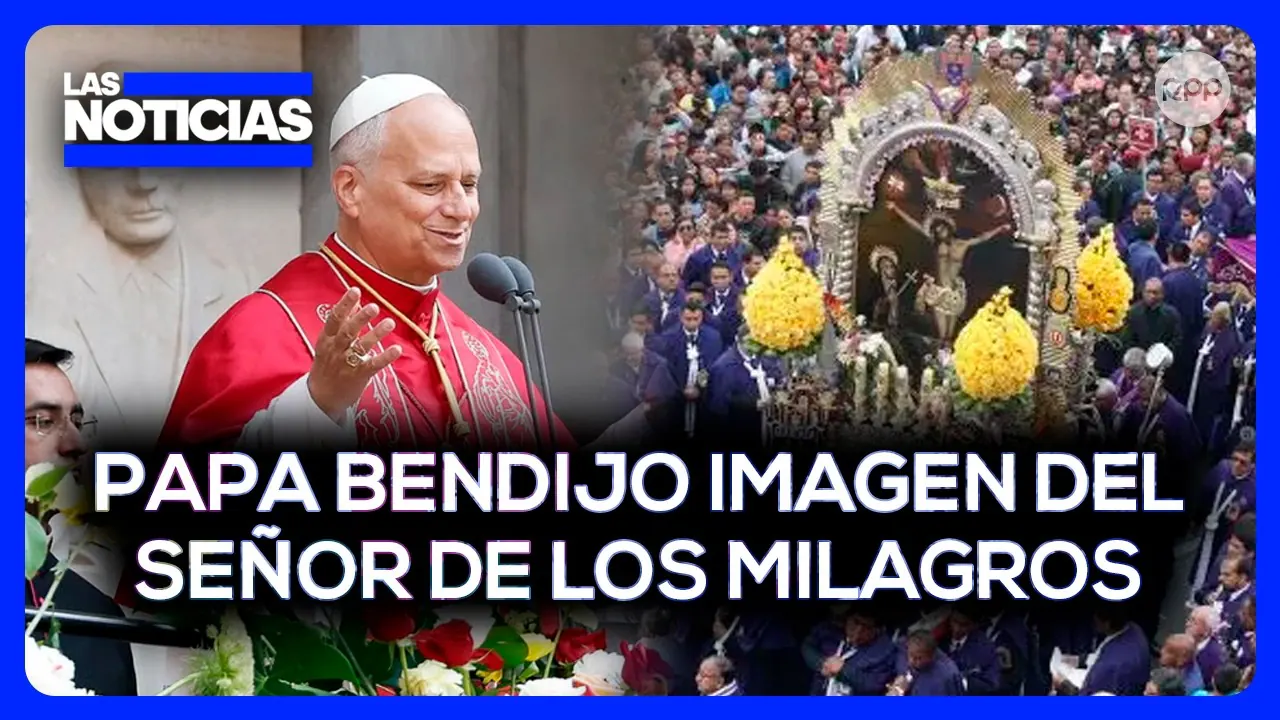Reproducir: Emotivo gesto del Papa León XIV: bendice imagen del Señor de los Milagros en Barcelona