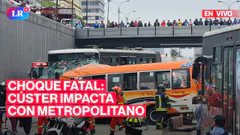EN VIVO: choque de Metropolitano y cúster deja varios fallecidos en Dos de Mayo | #EnVivoLR