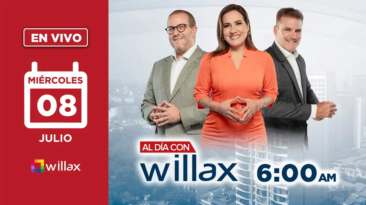 Reproducir: Willax en vivo - AL DÍA CON WILLAX - 08/07/2026 | Willax