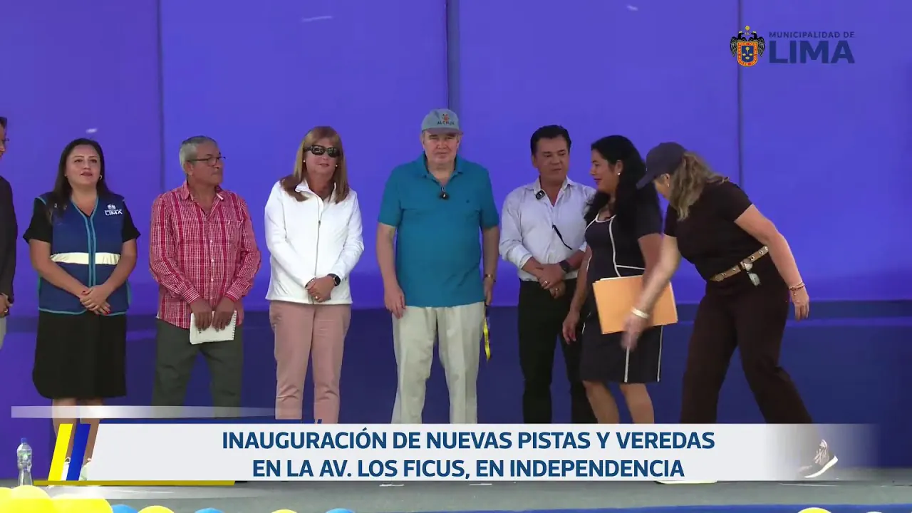 Reproducir: Inauguración de la construcción de la av. Los Ficus. 30 de abril.