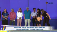Inauguración de la construcción de la av. Los Ficus. 30 de abril.