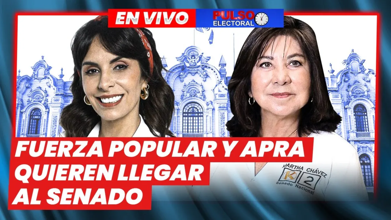 Reproducir: 🔴 EN VIVO | MARTHA CHÁVEZ Y CARLA GARCÍA QUIEREN LLEGAR AL SENADO – PULSO ELECTORAL 09 DE ABRIL