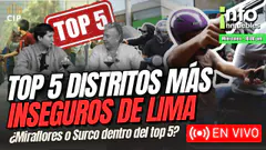 TOP 5 DISTRITOS MÁS INSEGUROS DE LIMA | ¿MIRAFLORES O SURCO DENTRO DEL TOP 5? | INFOINMUEBLES