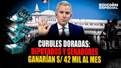 #EnVivo Diputados y senadores de nuevo congreso ganarían 42 mil soles al mes