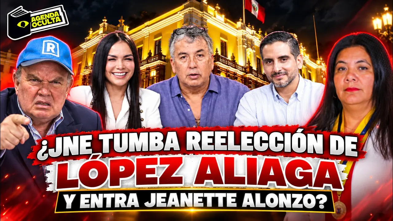 Reproducir: ¿JNE TUMBA REELECCIÓN DE LÓPEZ ALIAGA Y ENTRA JEANETTE ALONZO? - AGENDA OCULTA