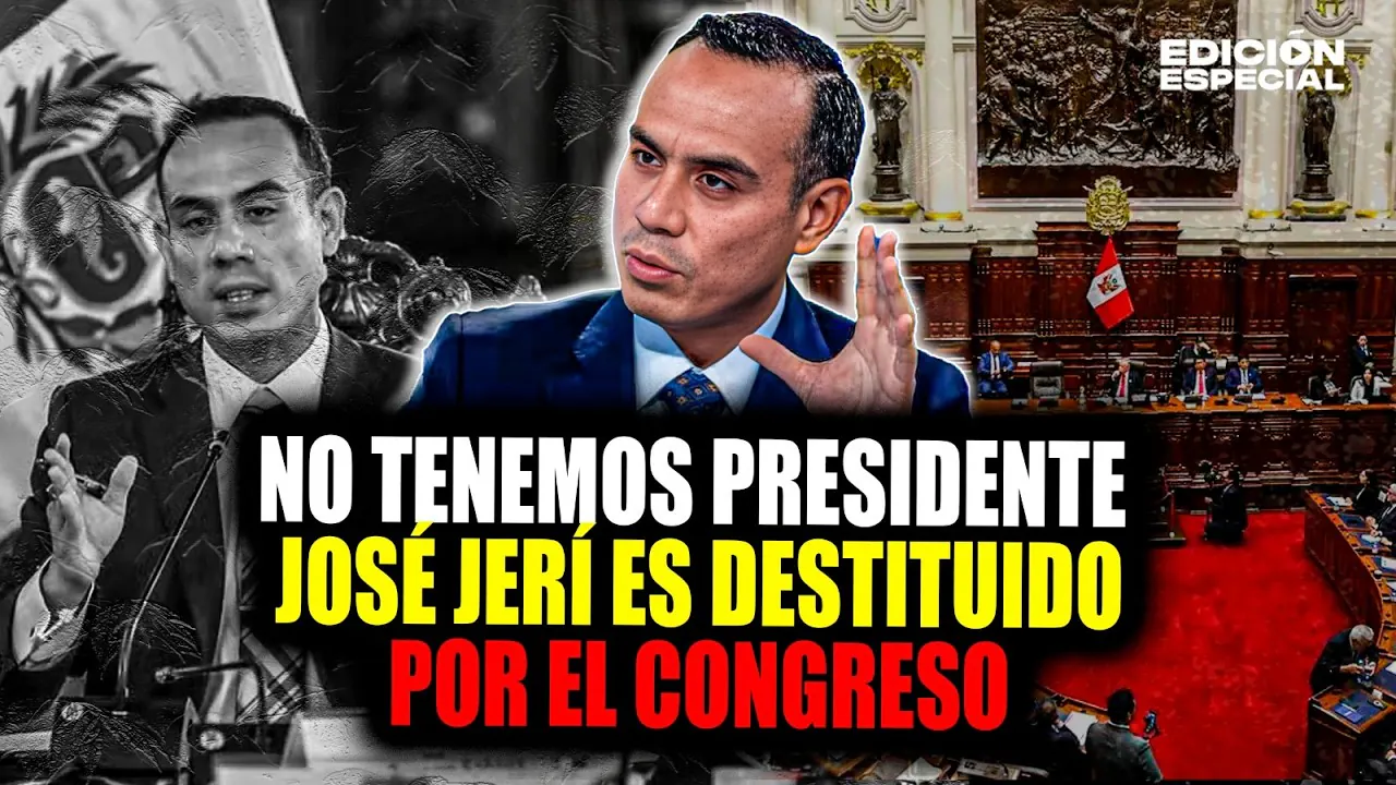 Reproducir: #EnVivo José Jerí es destituido de la presidencia por el Congreso de la República