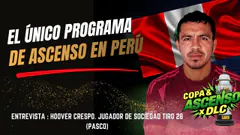 COPA & ASCENSO X DLC | HOY ENTREVISTA CON HOOVER CRESPO, JUGADOR DE SOCIEDAD TIRO 28(PASCO) #envivo