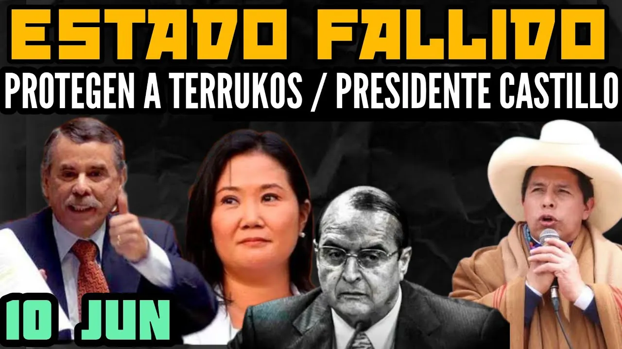 Reproducir: APRUEBAN IMPUNIDAD A TERRUK0$ DE ESTADO / PRESIDENTE CASTILLO SE REAFIRMA / DINA VENDEP4TR1A -10 JUN