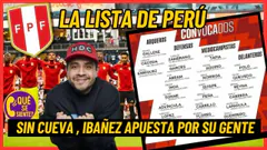 LA LISTA DE CONVOCADOS DE IBAÑEZ - SELECCIÓN PERUANA
