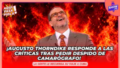 AUGUSTO THORNDIKE RESPONDE A CRÍTICAS DE HABER REFUTADO A CAMARÓGRAFO EN VIVO