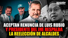 #EnVivo López Aliaga: Aceptan la renuncia de Luis Rubio y el presidente del JNE respalda reelección
