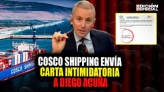 #EnVivo Cosco Shipping envía carta intimidatoria a Diego Acuña
