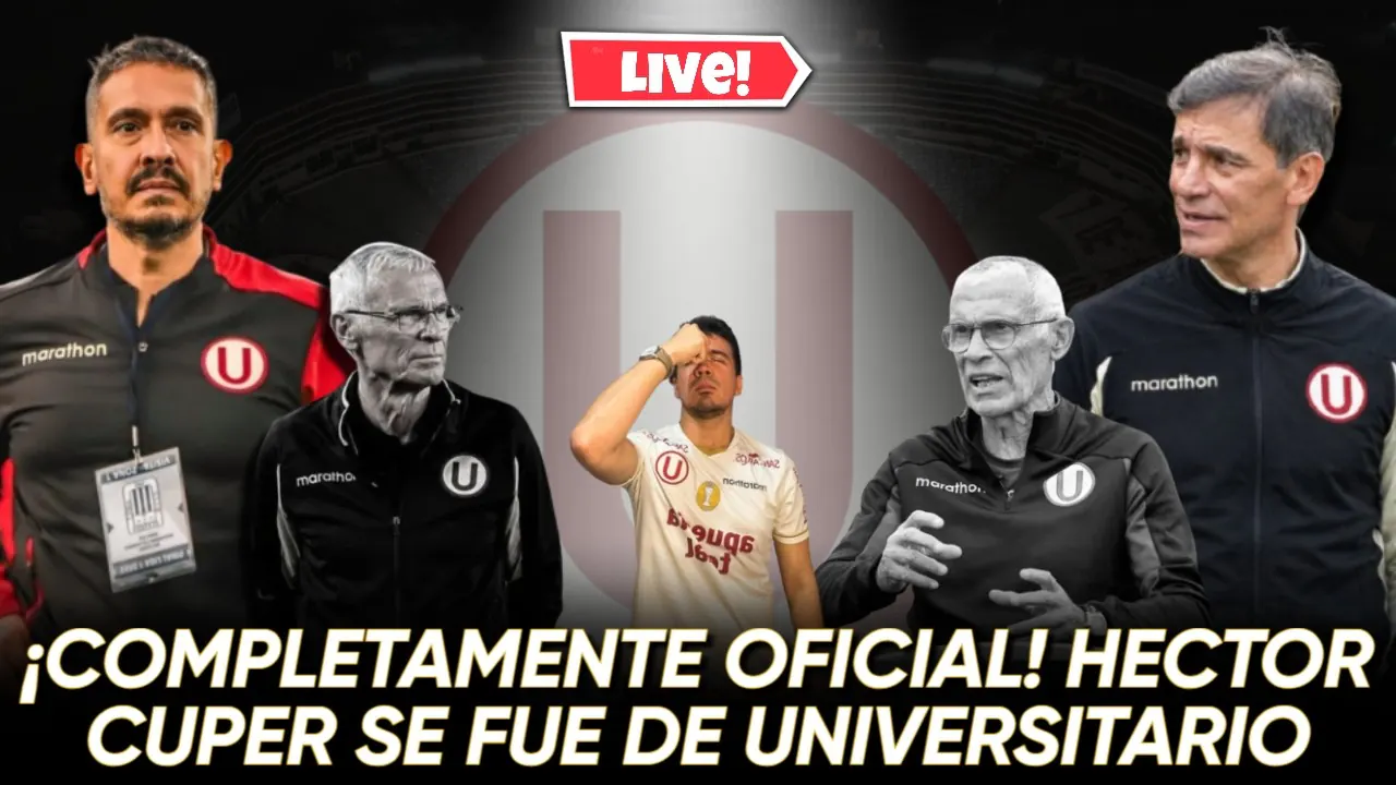 Reproducir: 🔴 EN VIVO - ¡OFICIAL! HECTOR CUPER YA NO ES DT DE UNIVERSITARIO | SALIO COMUNICADO | BUSTOS VUELVE?