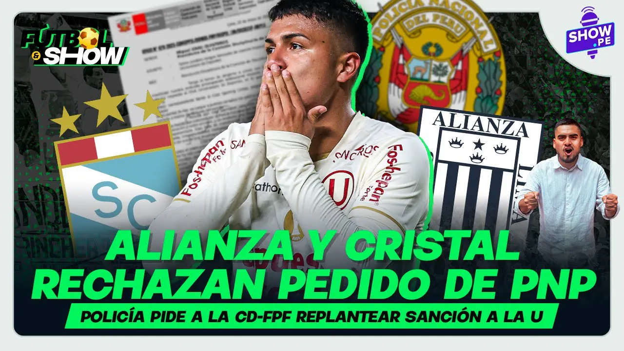 Reproducir: ¿SE LEVANTA SANCIÓN AL MONUMENTAL? ALIANZA Y CRISTAL RECHAZAN PEDIDO DE PNP | FÚTBOL Y SHOW