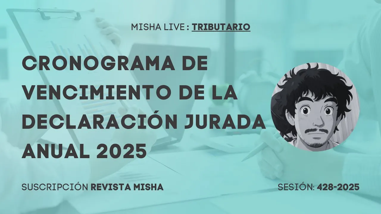 Reproducir: CRONOGRAMA DE VENCIMIENTO DE LA DECLARACIÓN JURADA ANUAL 2025