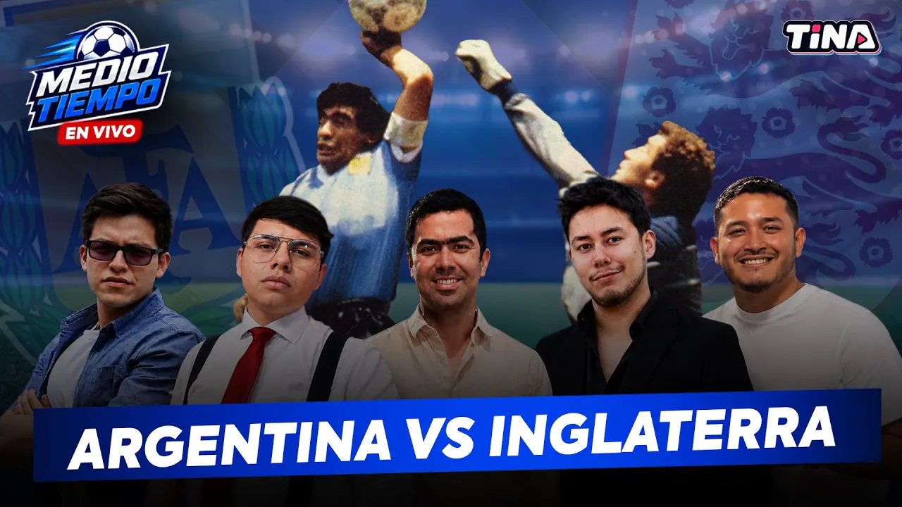 Reproducir: MEDIO TIEMPO:  ARGENTINA VS INGLATERRA EN VIVO | MESSI VA POR OTRA FINAL