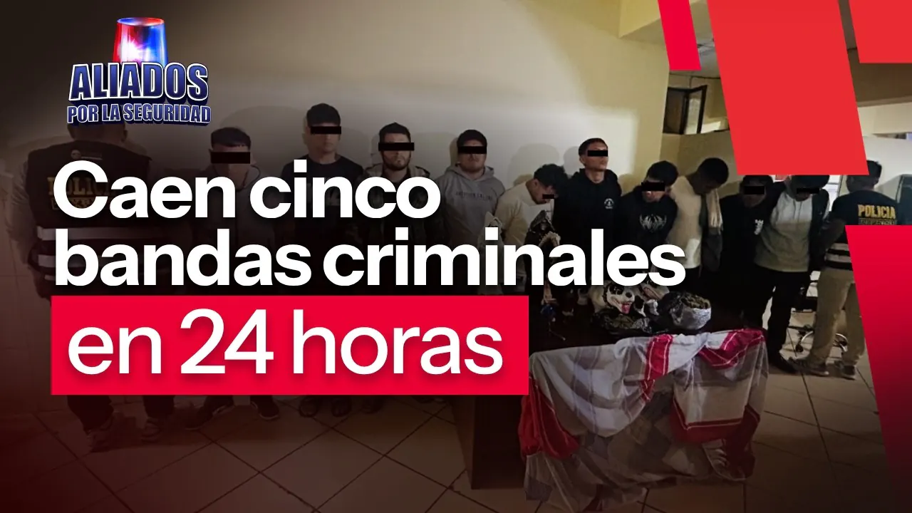 Reproducir: Callao: PNP desarticula cinco bandas criminales en las últimas 24 horas | "Aliados por la seguridad"
