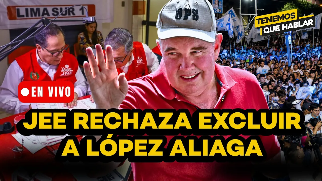 Reproducir: 🔴 LÓPEZ ALIAGA SIGUE EN CARRERA: JEE RECHAZA PEDIDO PARA EXCLUIRLO | #TQH