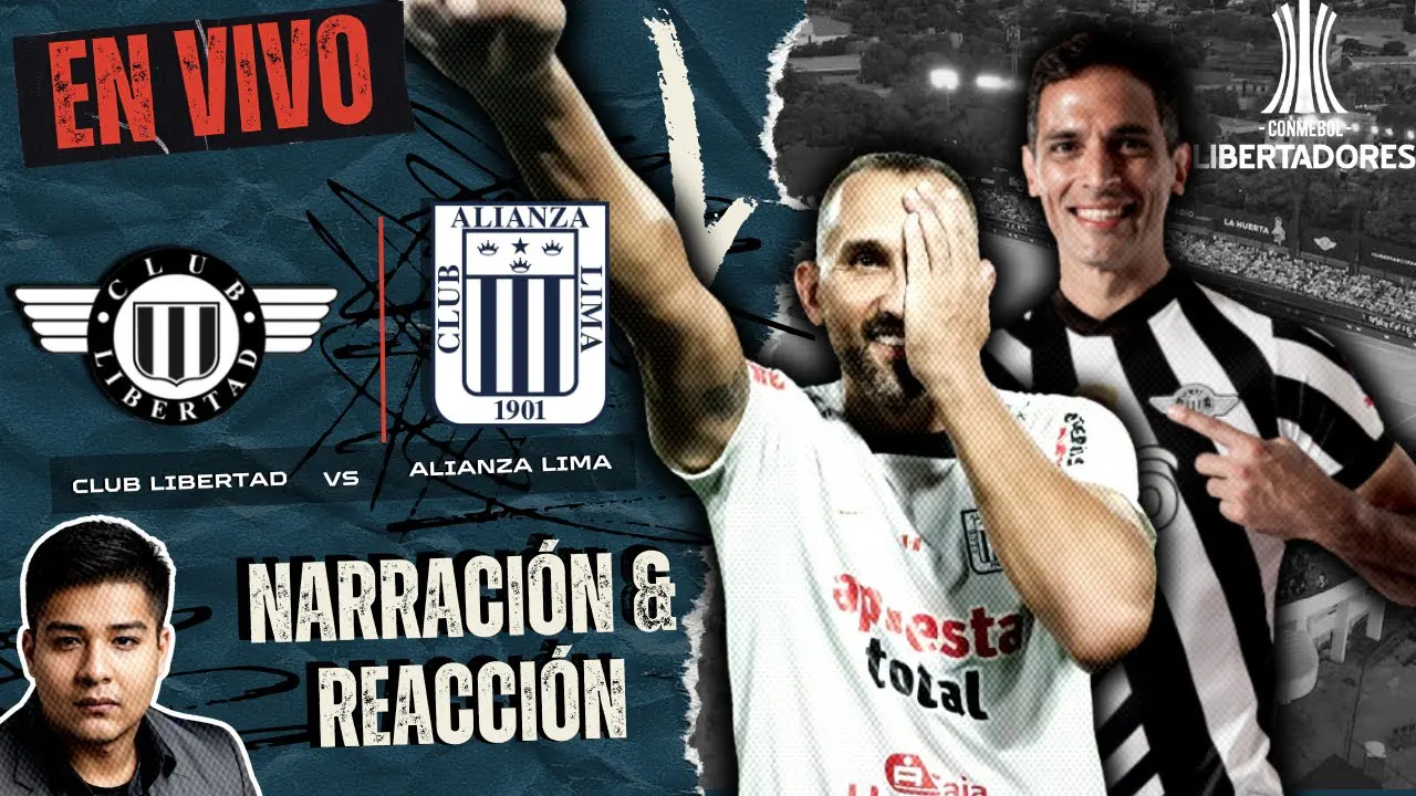 Reproducir: 🔴 LIBERTAD VS ALIANZA LIMA EN VIVO | COPA LIBERTADORES 2025 FECHA 6 | NARRACIÓN JAROL ALVARADO
