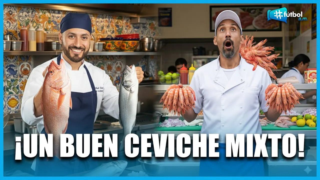 Reproducir: IRL con Sandro Centurión: Un ceviche picante como Valera 🔥 | #Fútbol A.M. 13/11/25
