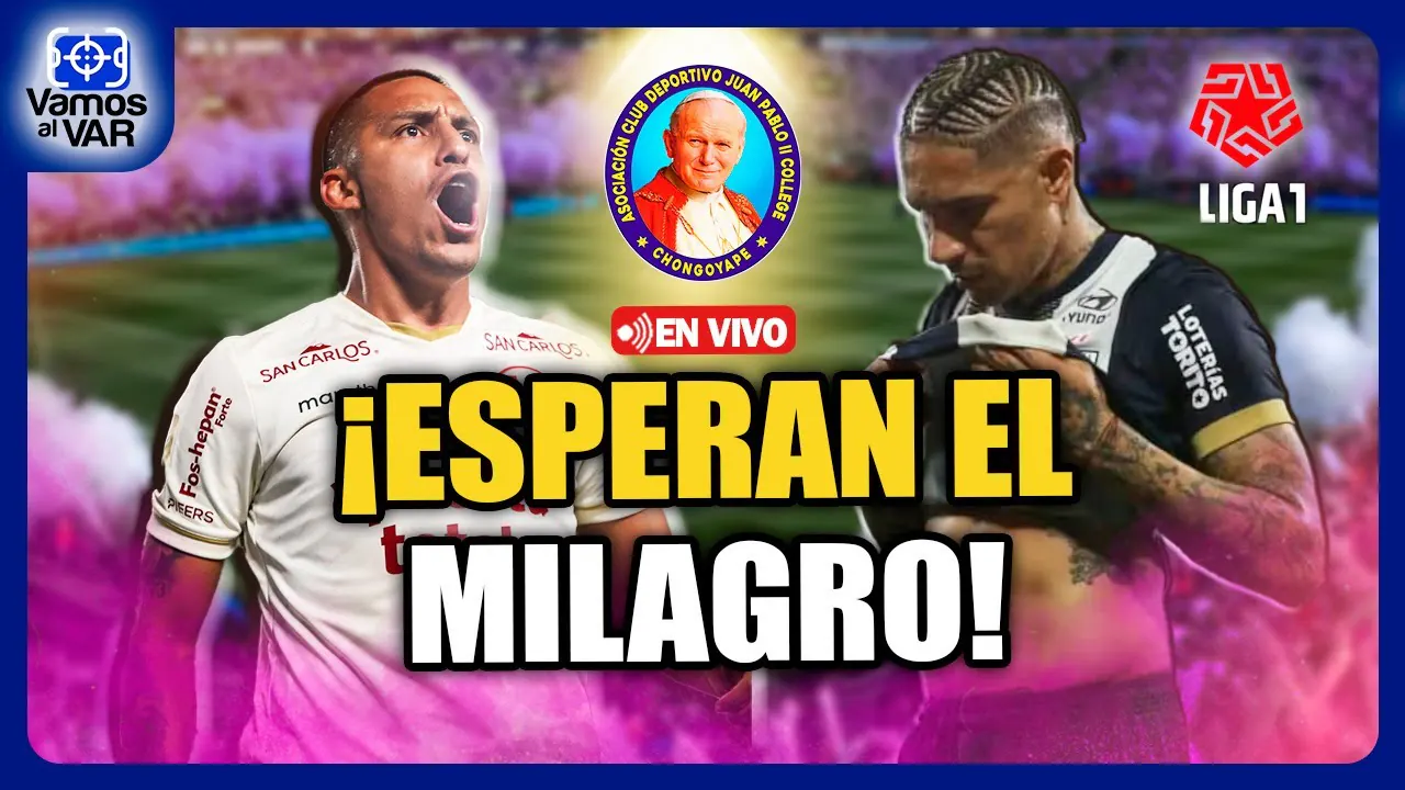 Reproducir: 🔴 #ENVIVO⚽ Alianza con fe: ¿Podra Juan Pablo II robarle puntos a la 'U'?🔥 #VamosAlVar 04/10/25