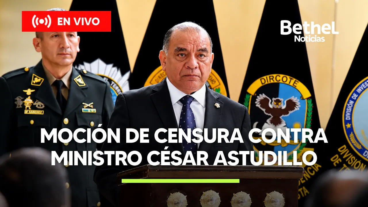 Reproducir: PRESENTAN MOCIÓN DE CENSURA CONTRA MINISTRO CÉSAR ASTUDILLO - HORA PUNTA