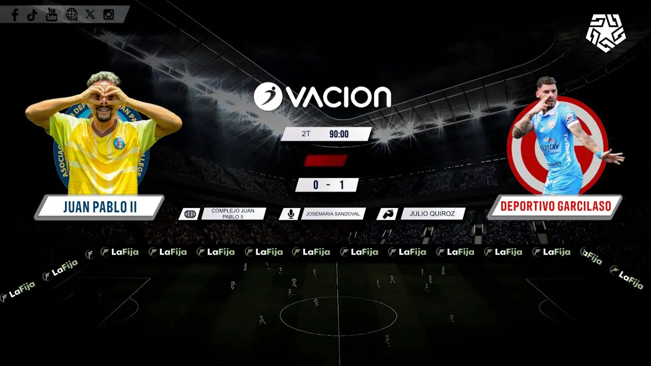 Reproducir: Juan Pablo II vs Deportivo Garcilaso por RADIO OVACION 🔴 #ENVIVO | LIGA 1 TE APUESTO