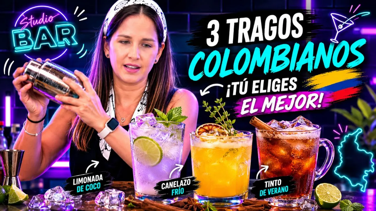Reproducir: PROBAMOS LOS CÓCTELES MÁS FAMOSOS DE COLOMBIA 🇨🇴🍸😱 | Studio Bar