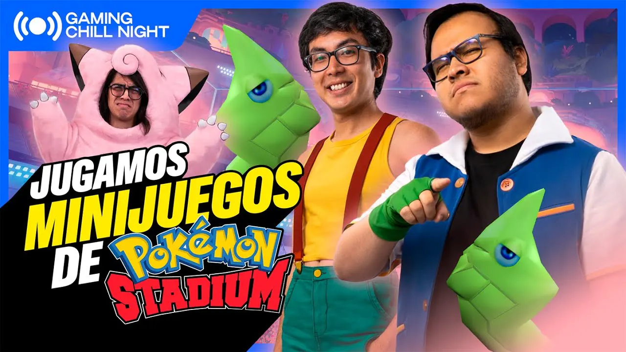 Reproducir: PIJAMADA PARTY CON MINIJUEGOS DE POKÉMON STADIUM | Gaming Chill Night