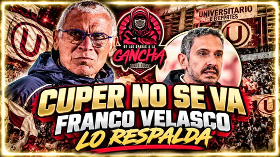 ¡CUPER SE QUEDA EN LA U! FRANCO VELASCO LO RESPALDA