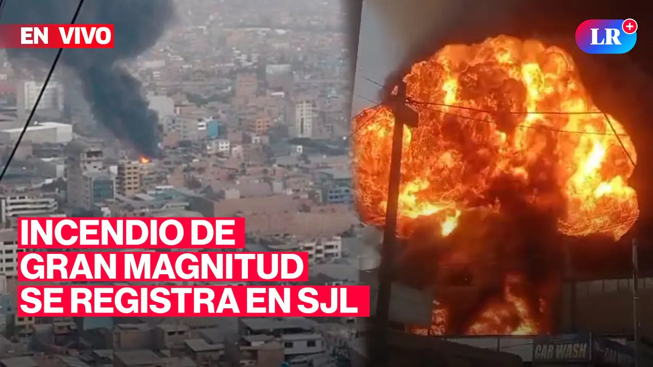 Reproducir: 🔴Fuerte incendio se registra en San Juan de Lurigancho | #EnVivoLR