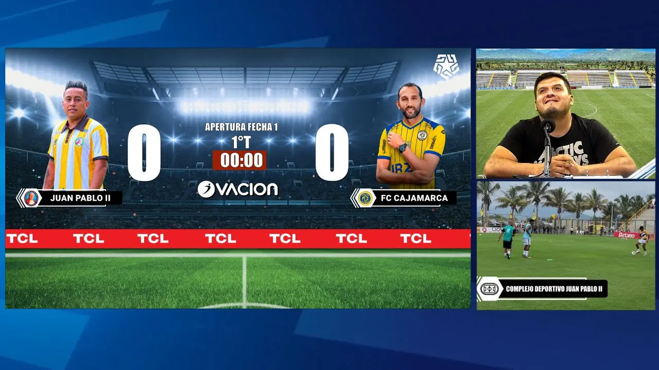 Reproducir: JUAN PABLO II vs FC CAJAMARCA por RADIO OVACION | LIGA 1 MAX