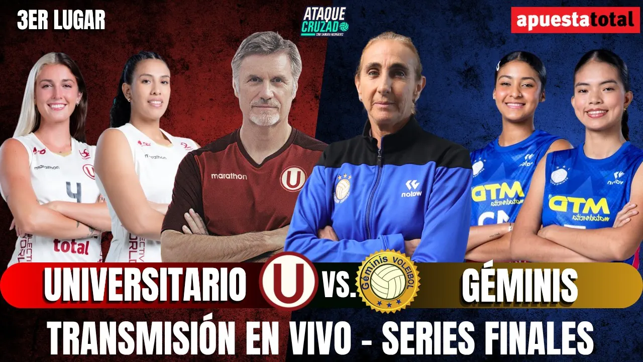 Reproducir: UNIVERSITARIO vs GÉMINIS 🔥 | PELEA POR EL 3ER LUGAR + Reacción y Narración 🏐