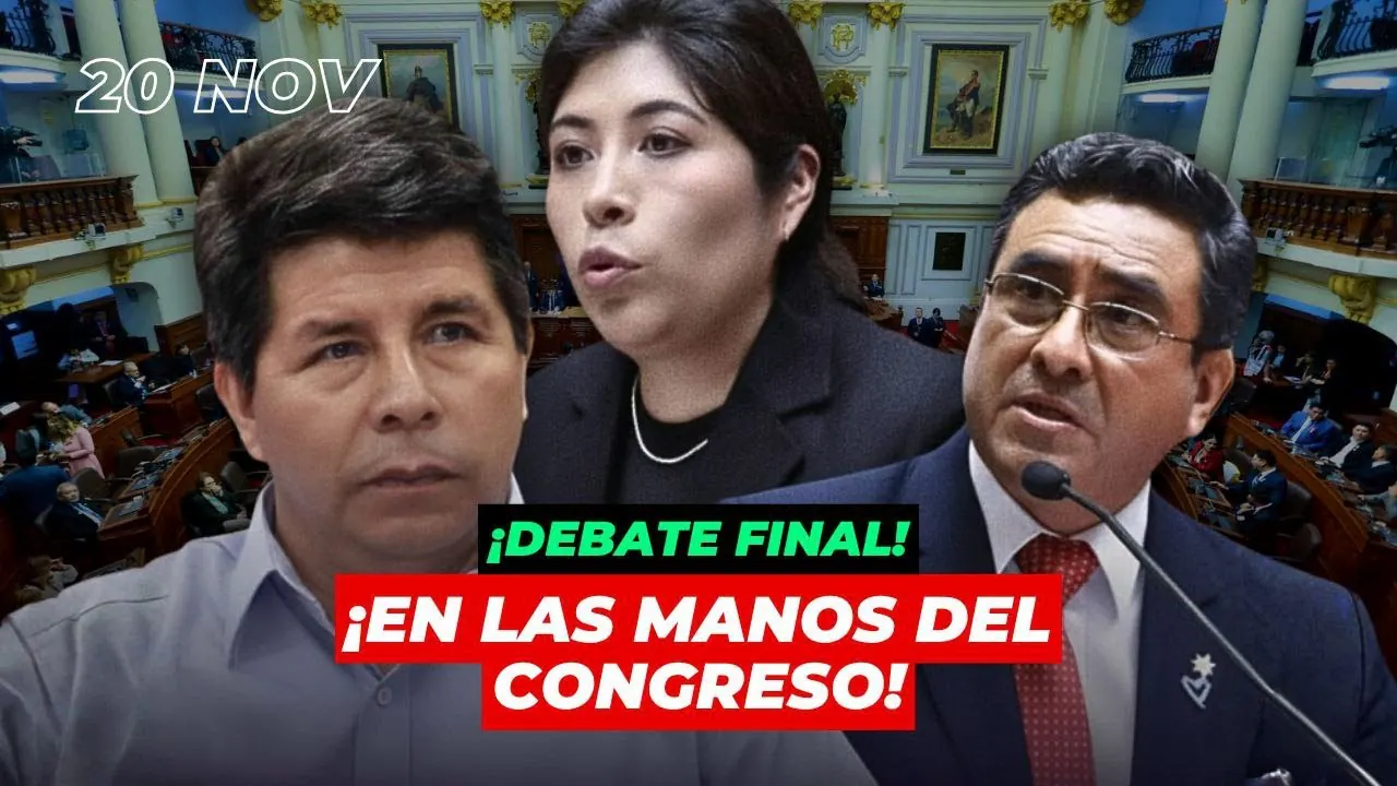 Reproducir: Alerta: Congreso debate y vota para PROHIBIR candidatura de PEDRO CASTILLO y BETSSY CHÁVEZ - 20 Nov