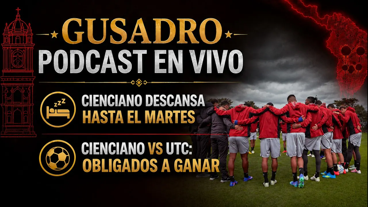 Reproducir: GUSADRO PODCAST - CUANDO CIENCIANO RENUEVA A SU PLANTEL? IREMOS A SUDAMERICANA O LIBERTADORES?