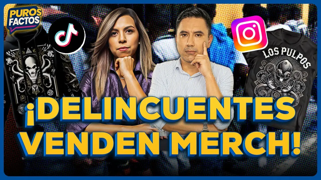 Reproducir: 🔥📱 ¡DELINCUENTES VENDEN MERCH DE SUS BANDAS EN REDES SOCIALES! #PUROSFACTOS