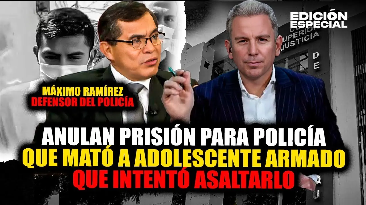 Reproducir: #EnVivo Poder Judicial libera a policía que abatió a ladrón adolescente armado que intentó asaltarlo