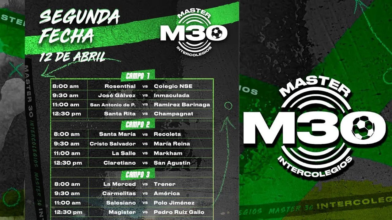 Reproducir: ⚽ Fútbol ¡EN VIVO! - SEÑAL MULTIVISTA 📺 MASTER 30 INTERCOLEGIOS