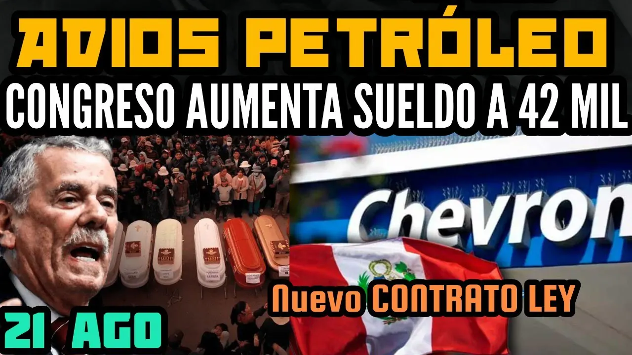 Reproducir: CONGRESO SE AUMENTA SUELDO / CAPITALISTA CHEVRON SAQUEARÁ NUESTRO PETRÓLEO/ DINERO FISCALES - 21 AGO